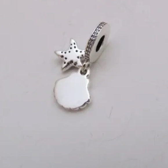 Pandora, sparkling, starfish, and seashell dangle charm. - Picture 5 of 5